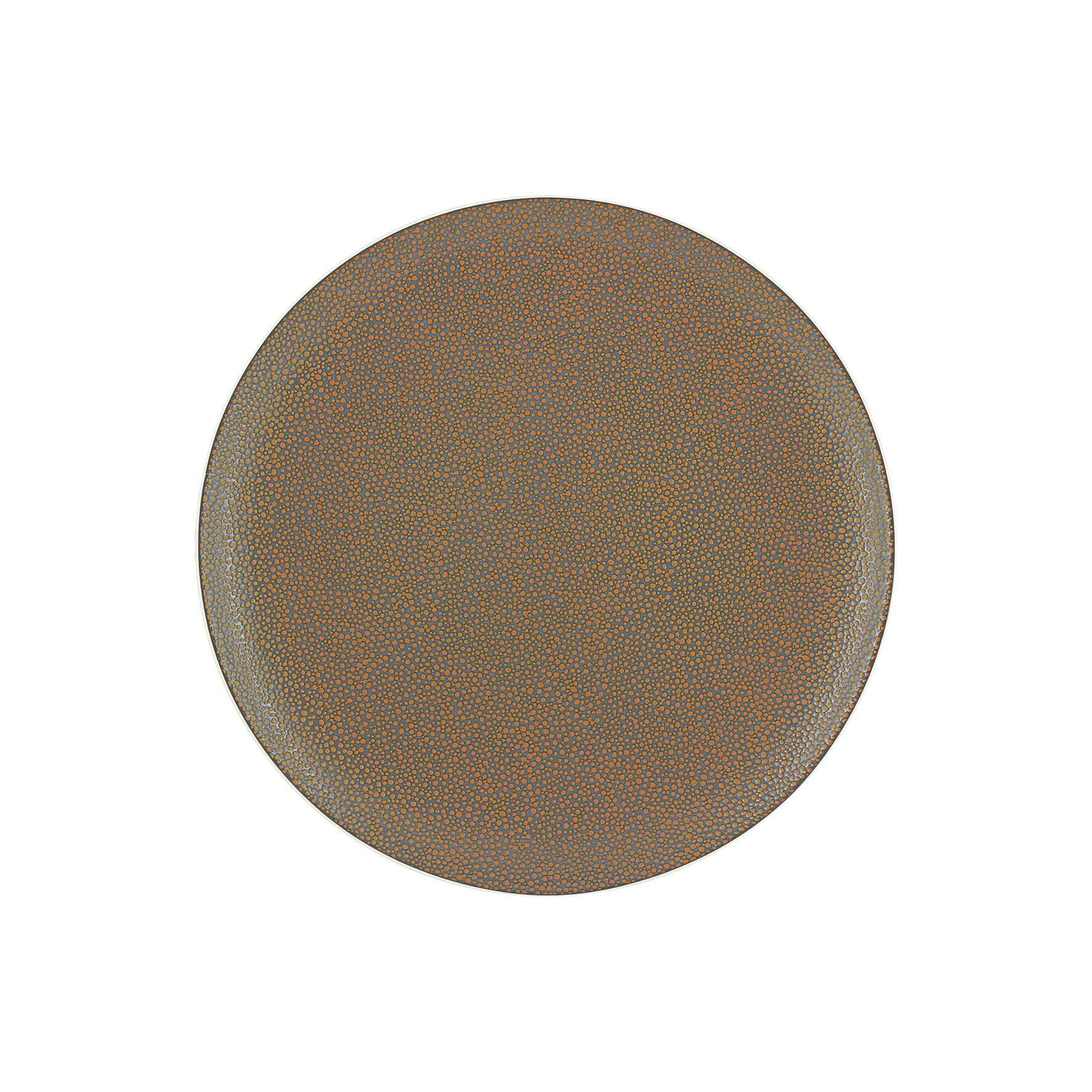 Coupteller flach rund 270 mm metallic gold
