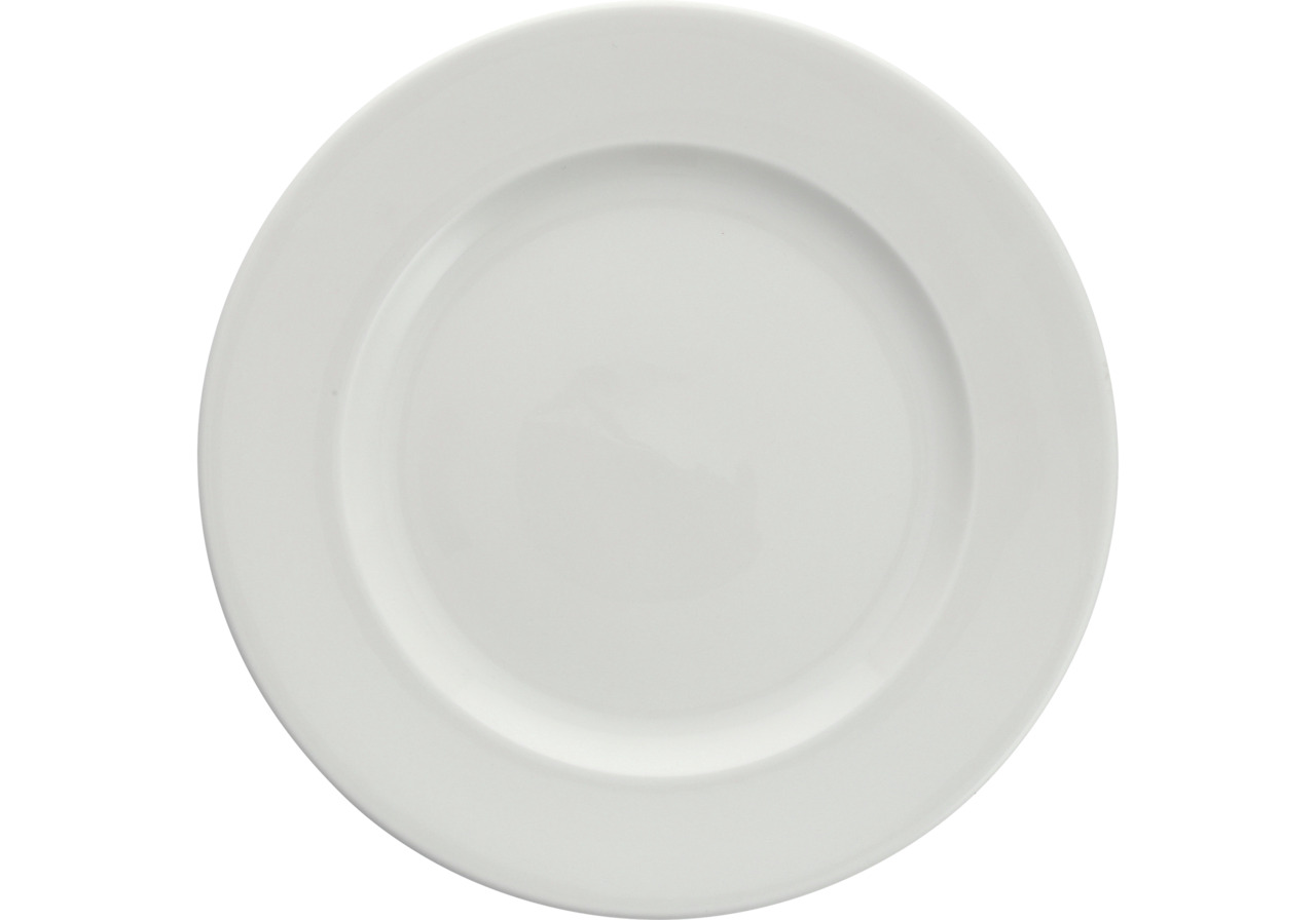 Teller flach mit Fahne 280 mm weiß Snow