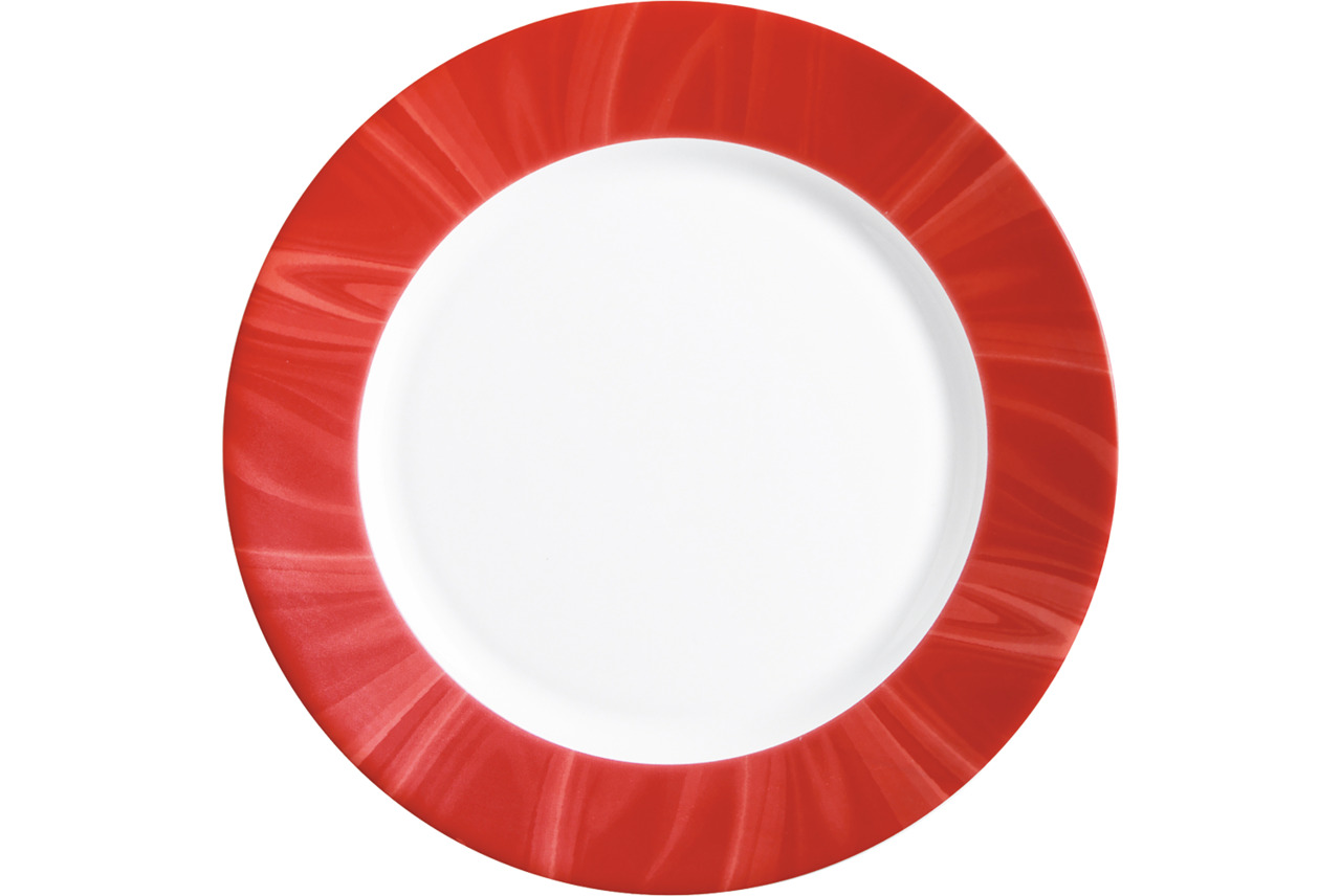Teller flach 233 mm rot Natura Red