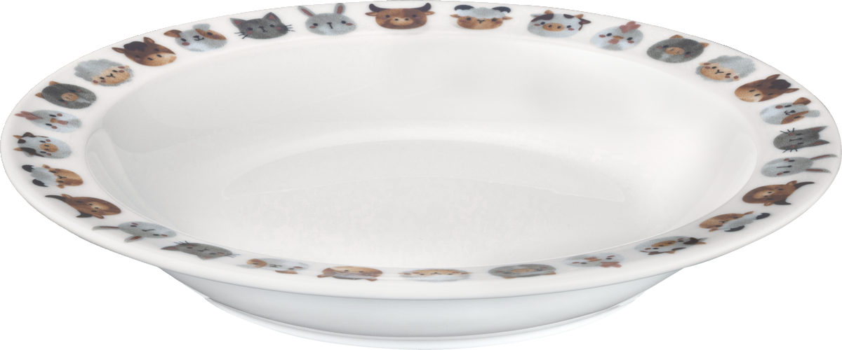 Teller tief rund Fahne 214 mm / 0,42 l Kids Country Friends B1100