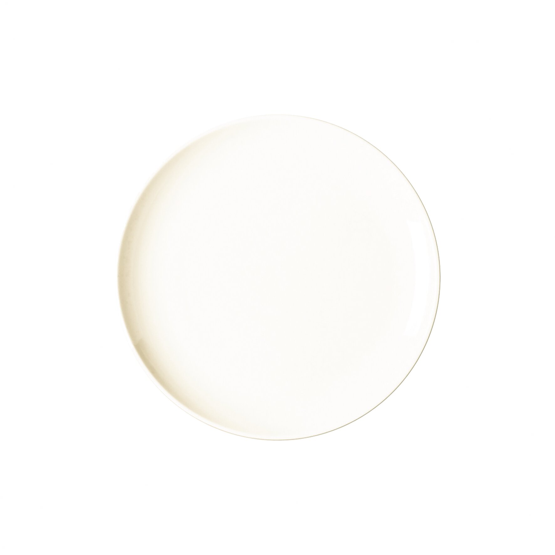 Coupteller flach 210 mm plain-white Nano