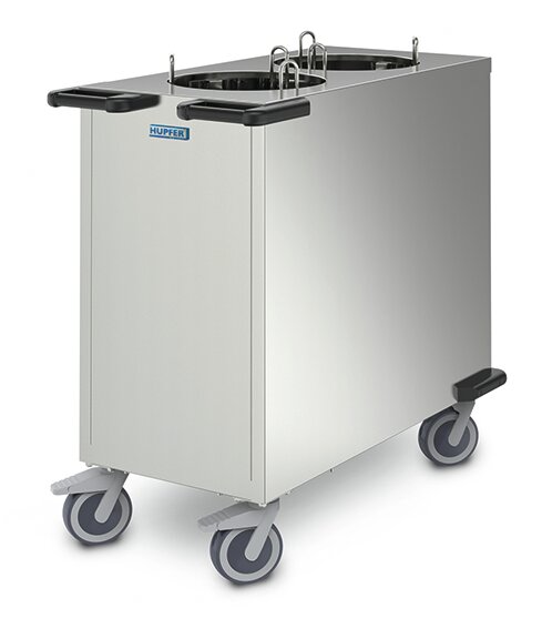 Tellerstapler unbeheizt Edelstahl bis 122 Teller max. ø 270 bis 330 mm