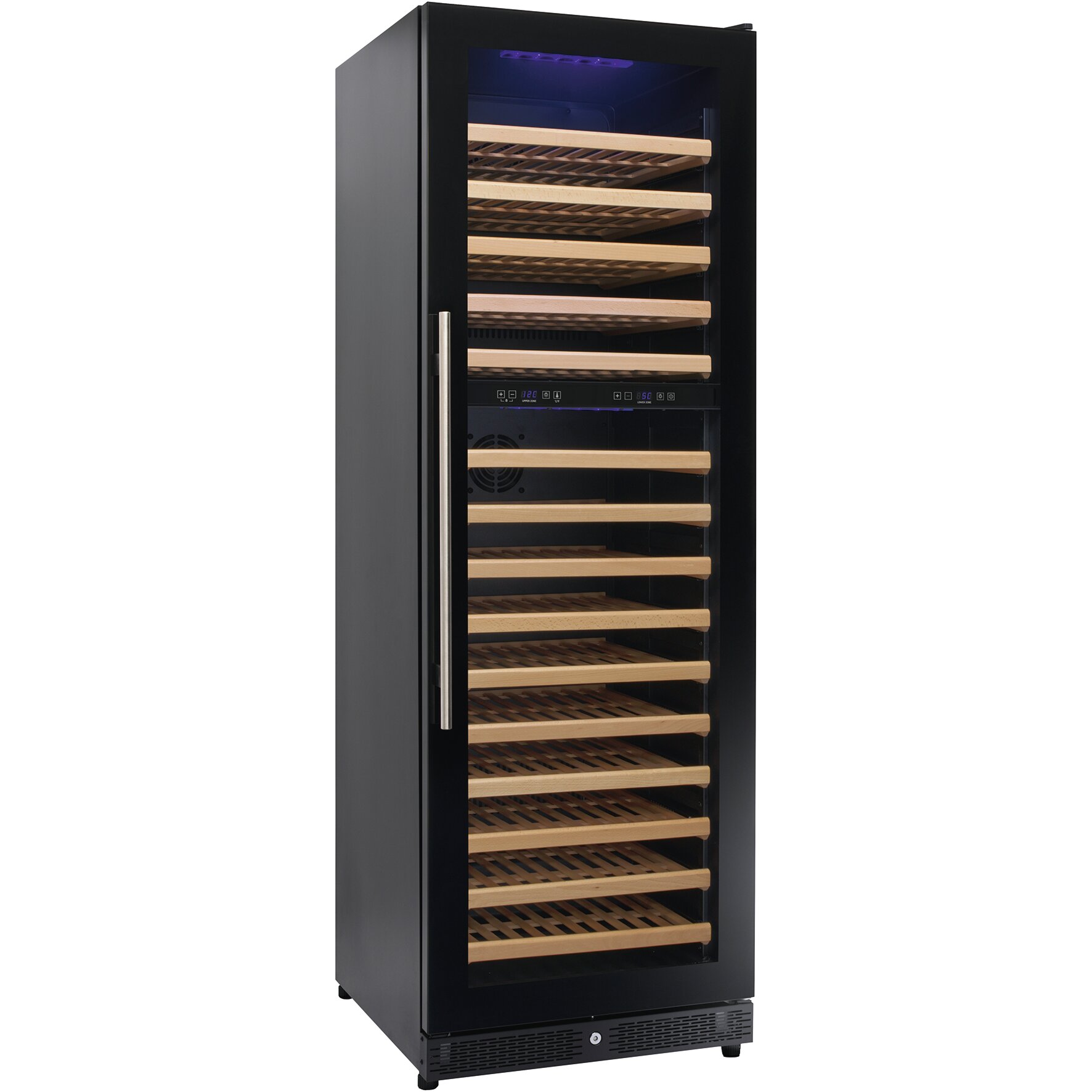 Weinkühlschrank 2 Zonen / 160 Flaschen / 595 x 730 x 1830 mm eco-line