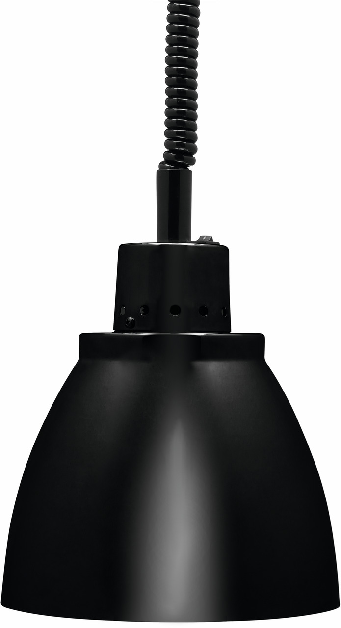 Wärmestrahler Ø 225 mm, Schwarz, Weißlicht