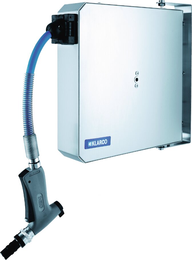 Schlauchaufroller automatisch mit 6 m Schlauch / 80 x 380 x 380 mm