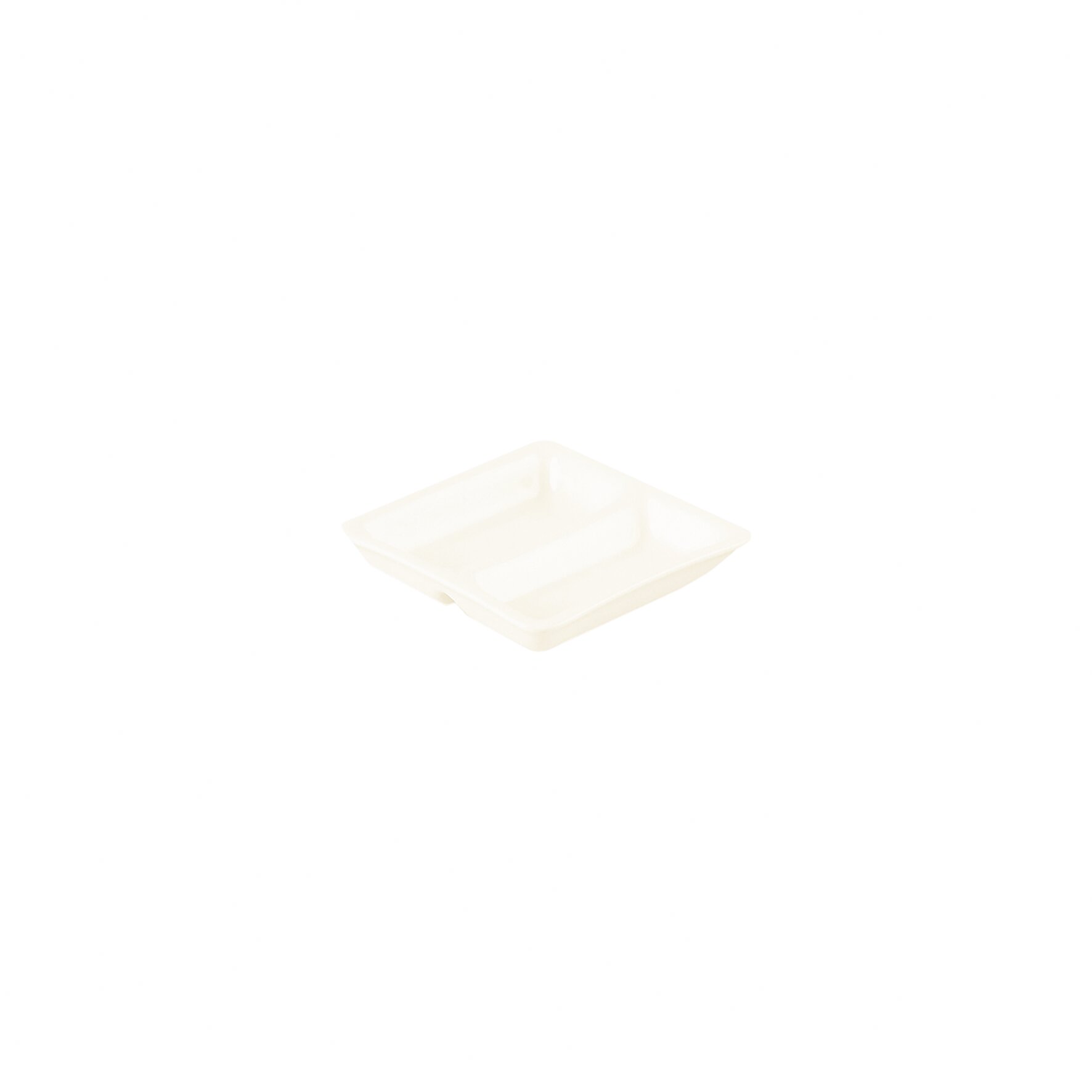 Doppelsaucenschale 90 x 90 mm / 0,17 l plain-white Nano
