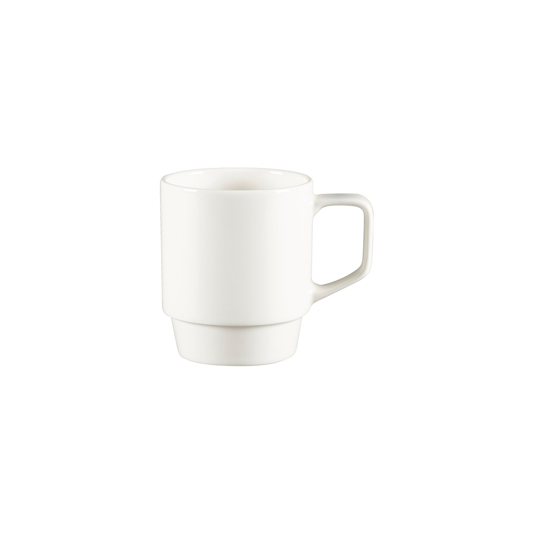 Becher stapelbar 90 mm / 0,42 l Ivoris weiß Sensate