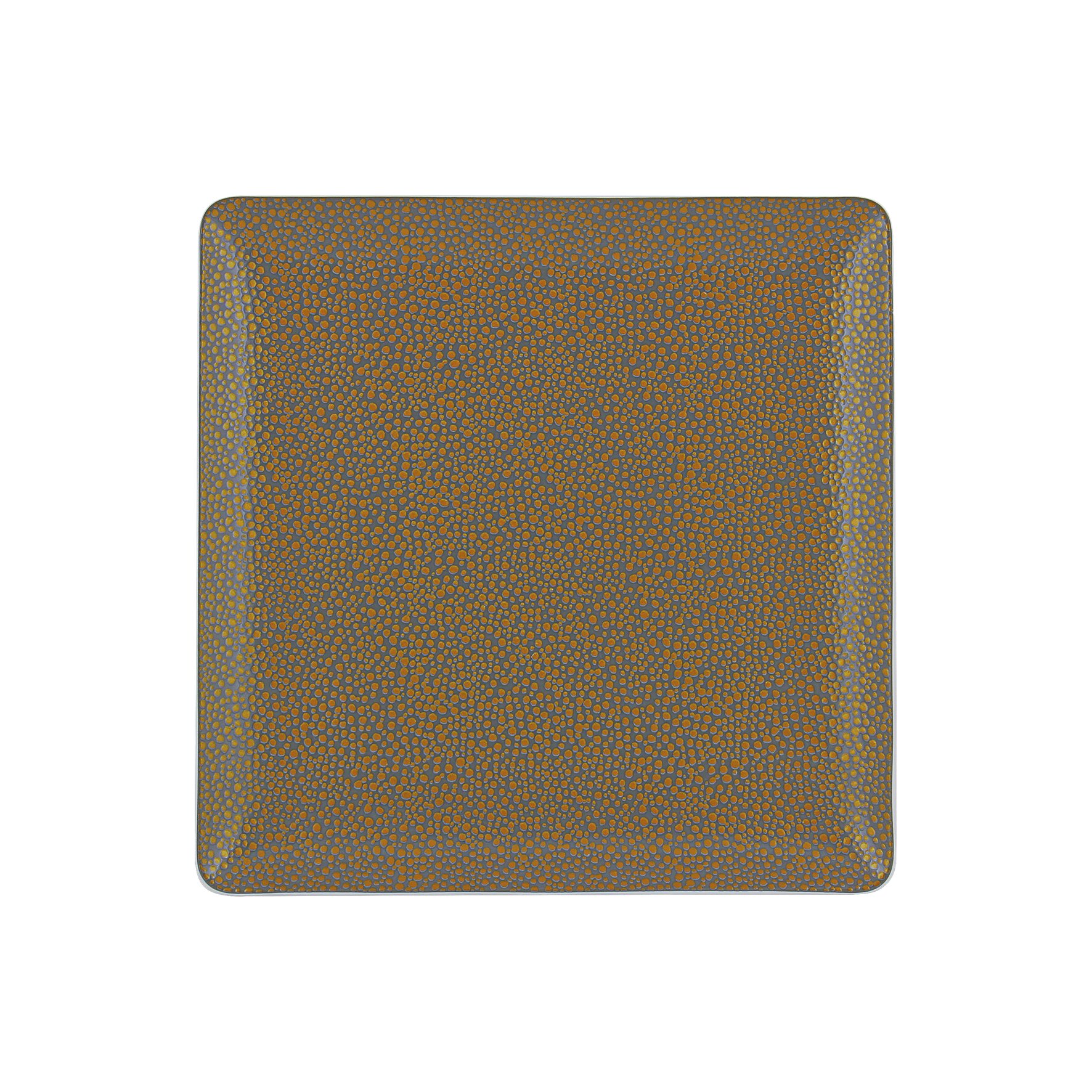 Coupteller flach quadratisch 270 x 270 metallic gold