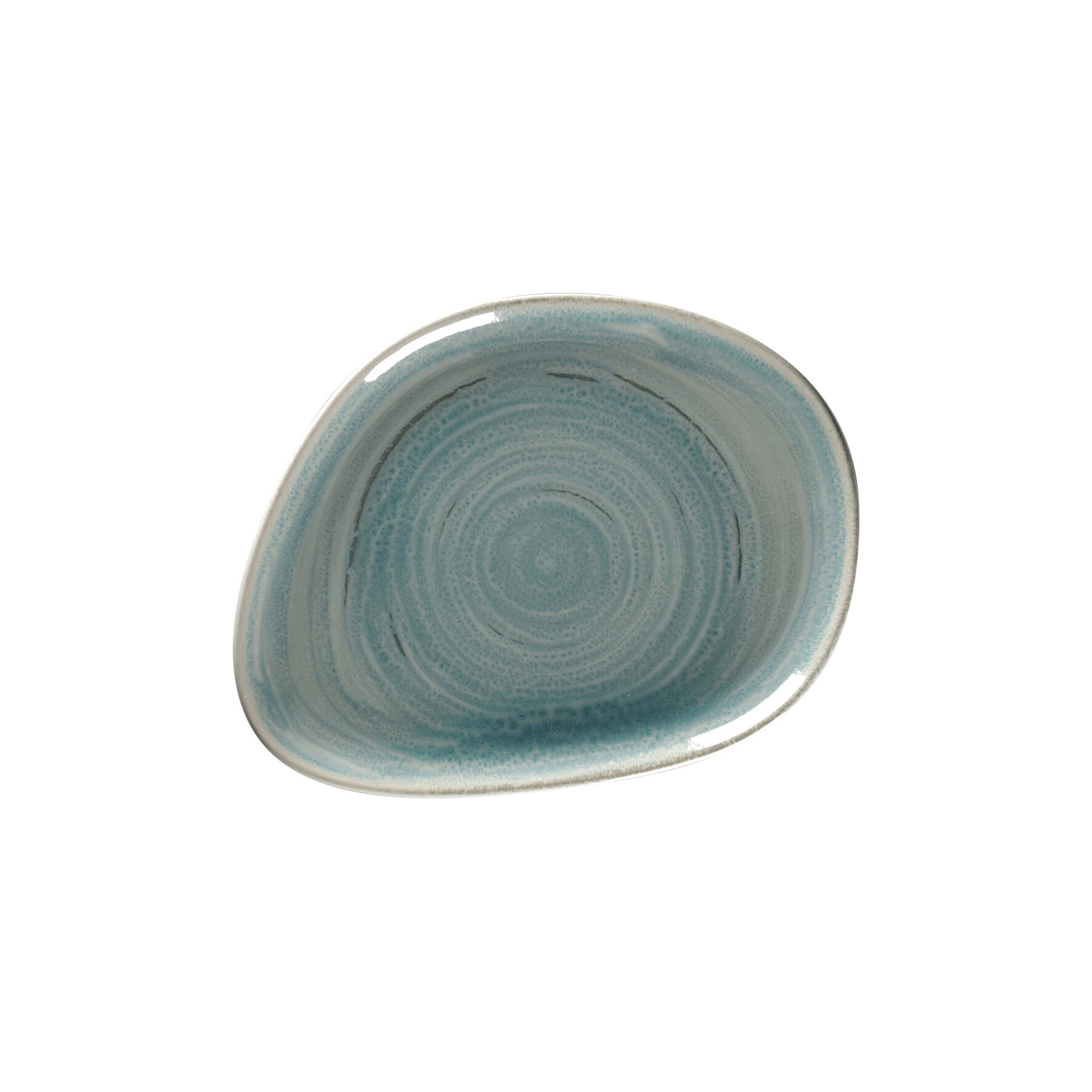 Teller flach organisch 219 x 165 mm sapphire blue Spot Sapphire Blue