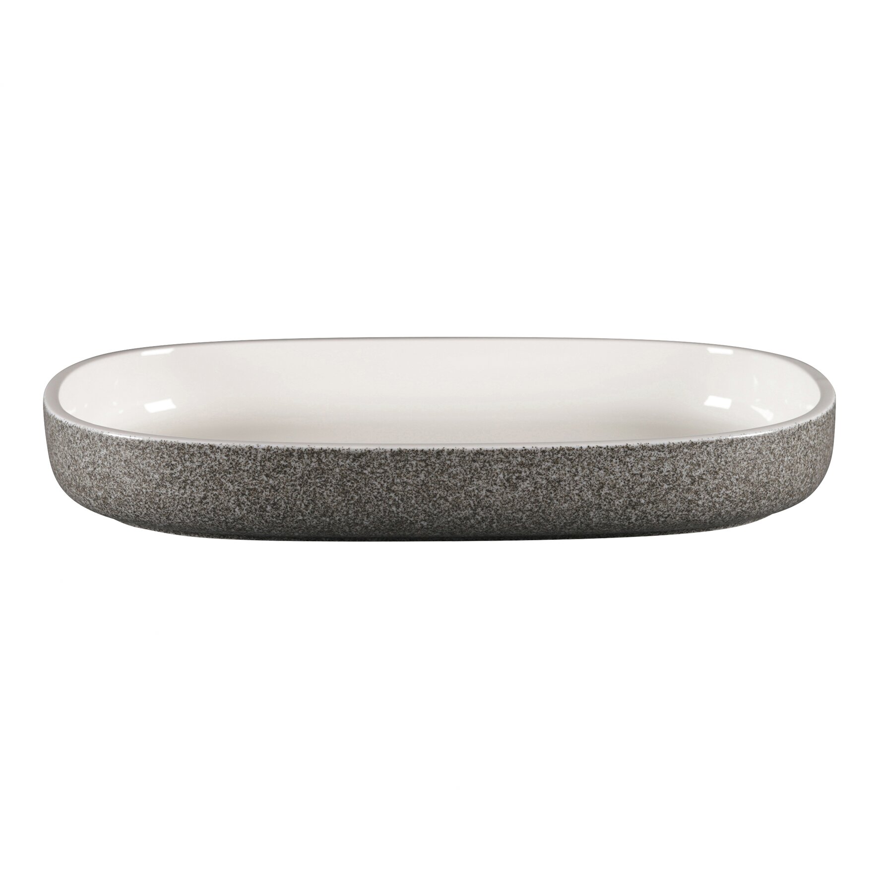 Platte oval tief 332 x 232 mm / 1,95 l dual grey Ease Dual Grey