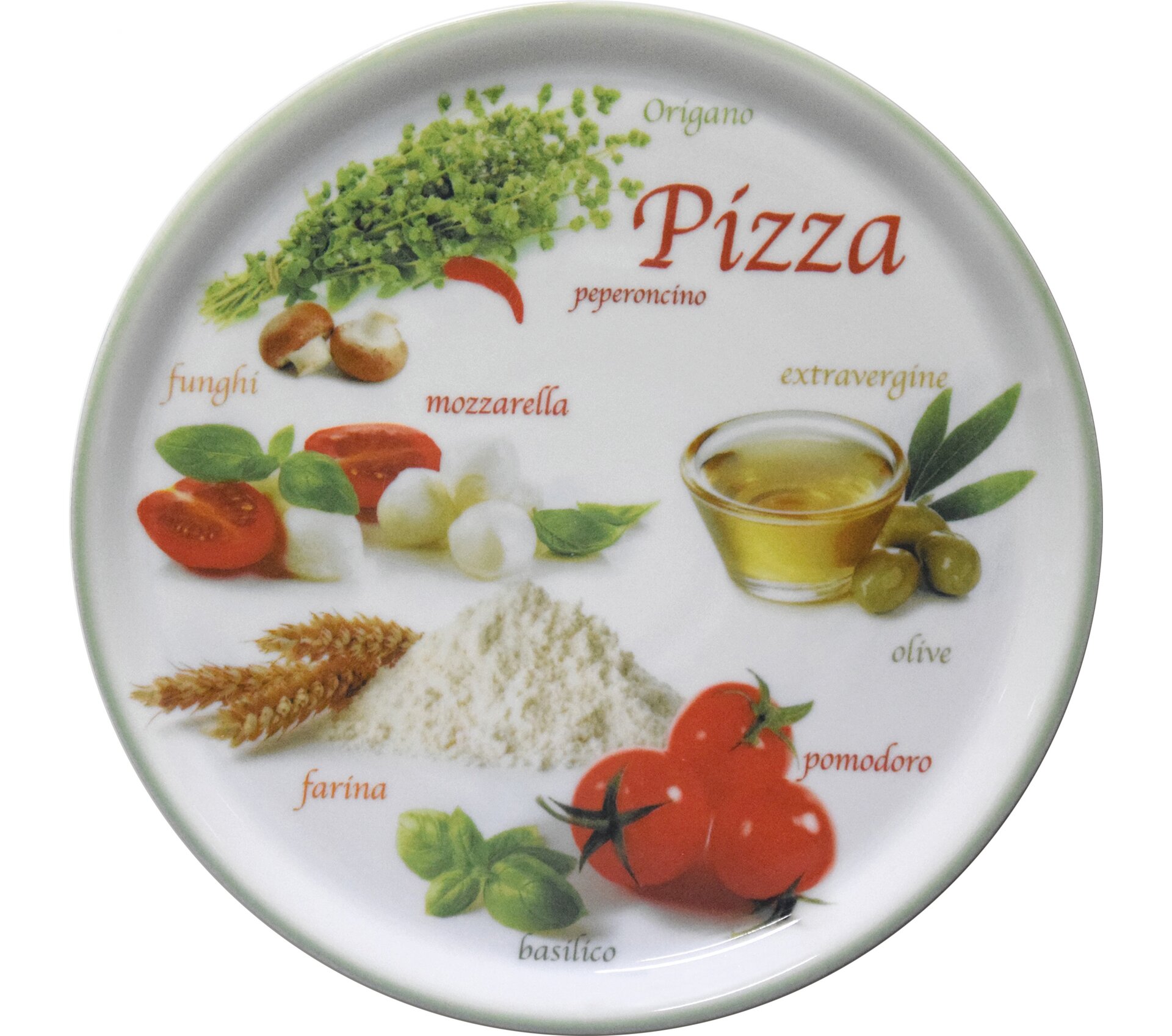 Pizzateller 329 mm Pizza-Foods Green Napoli