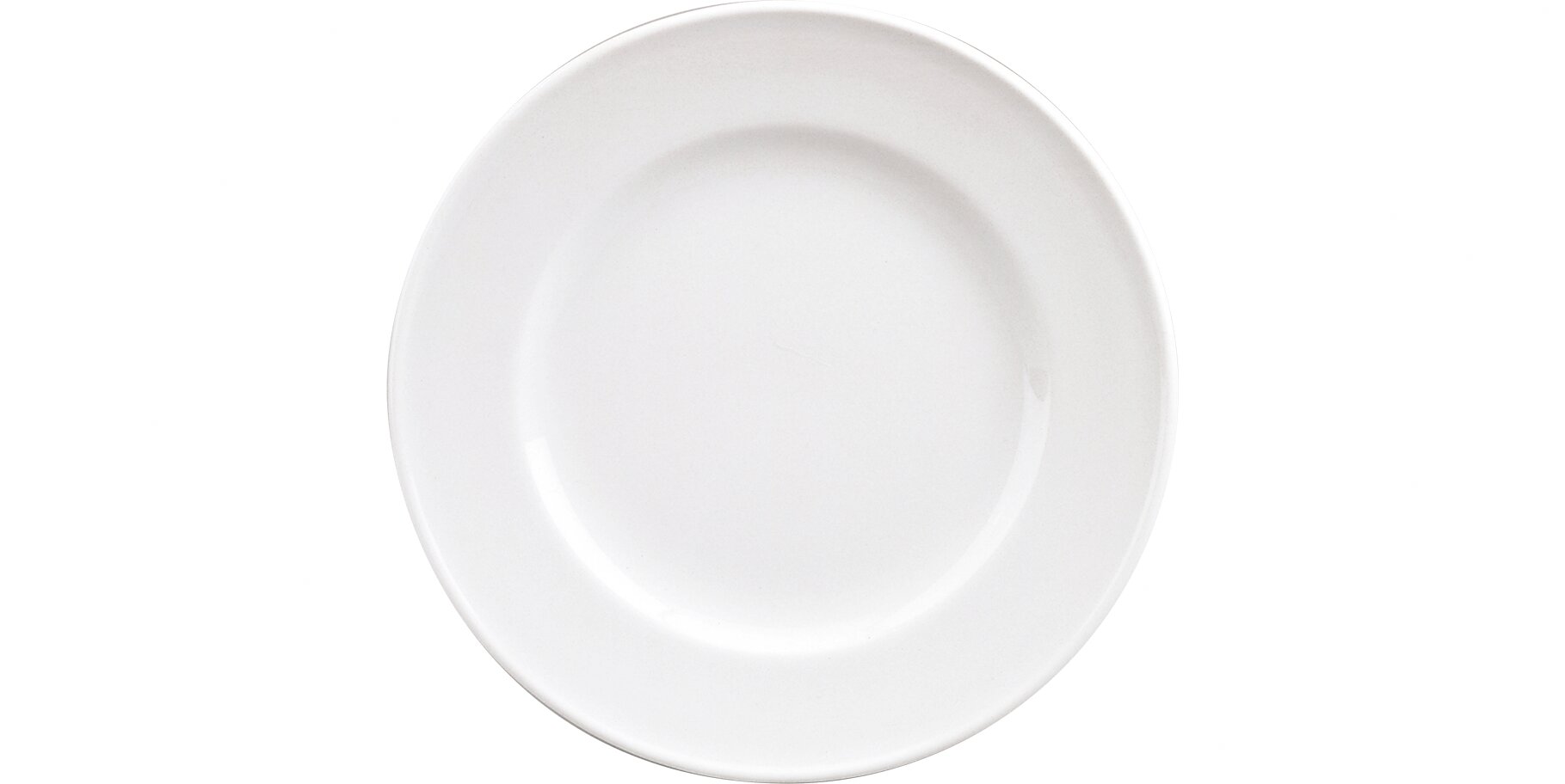 Teller mit Fahne flach B 193 mm Form 98