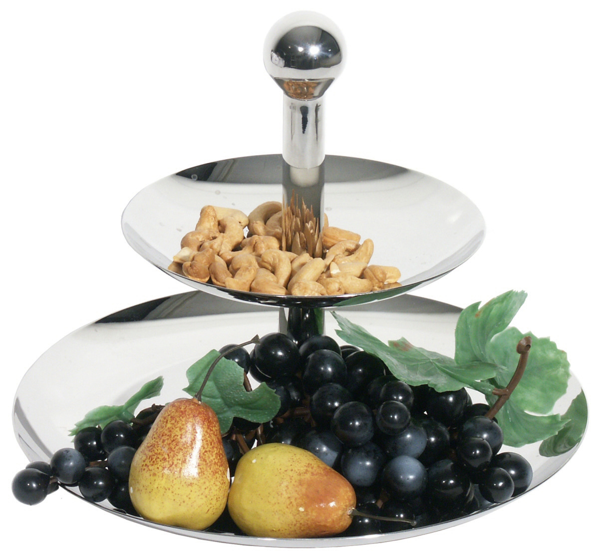 Schalen-Etagere mit zwei Schalen 160 mm / 270 mm hochglänzend