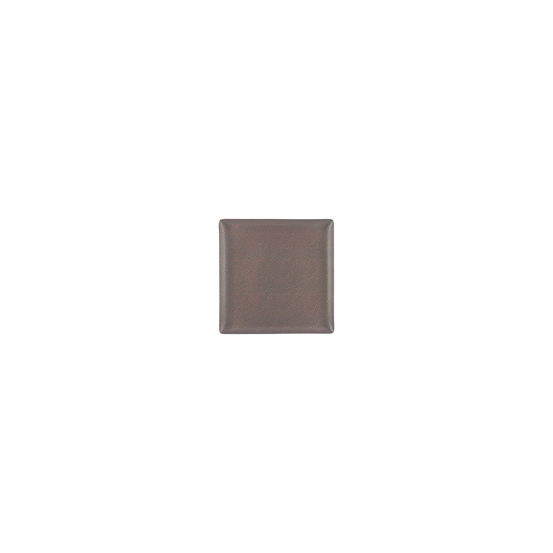 Coupteller flach quadratisch 88 x 88 mm metallic copper