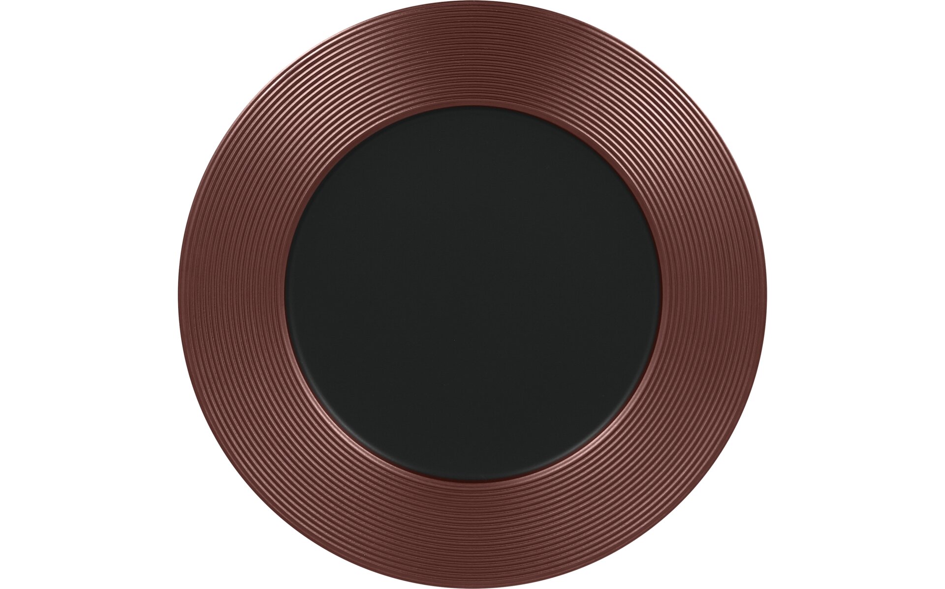 Teller flach 270 mm schwarz / bronze