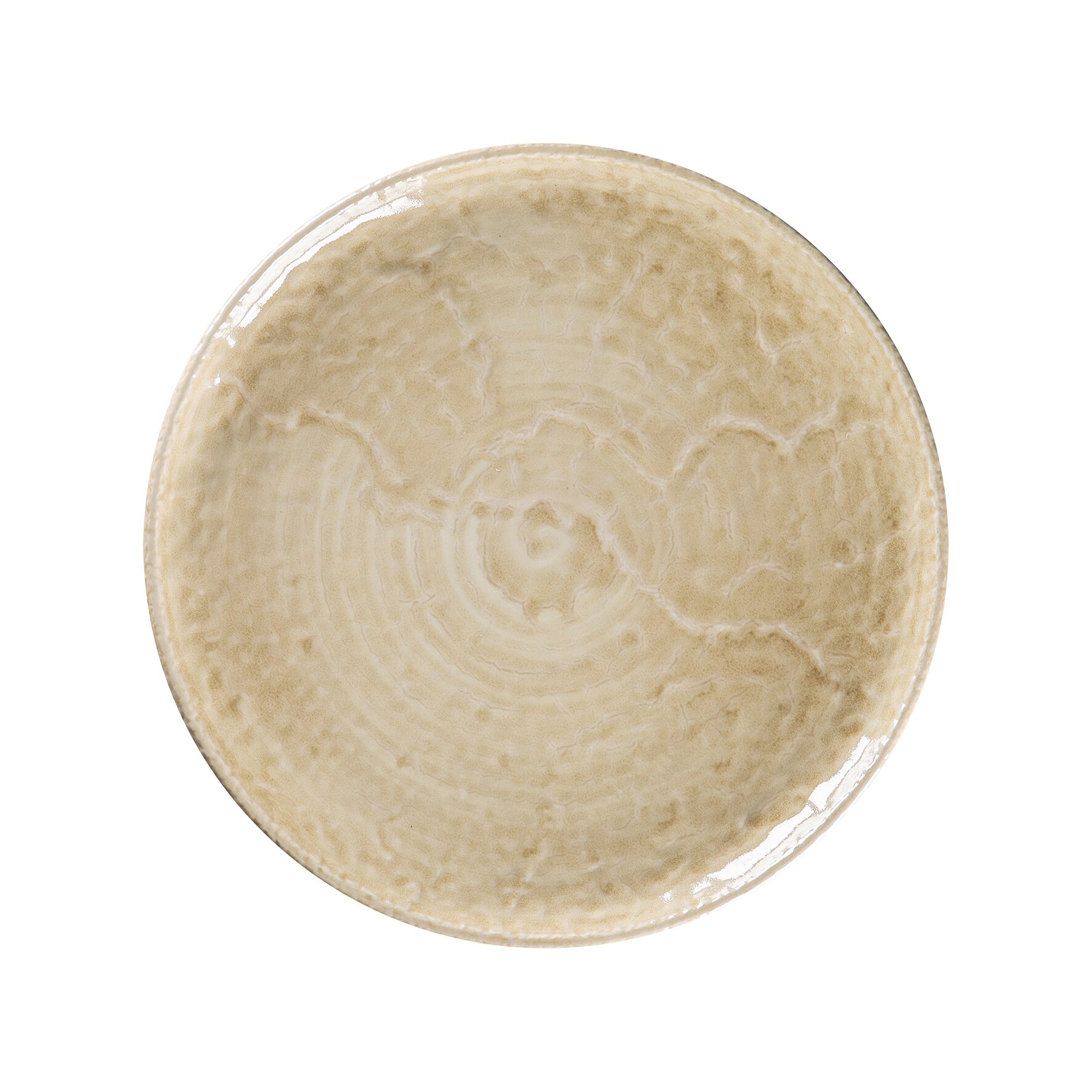 Coupteller flach rund 301 mm Vanilla beige Krush Vanilla Beige