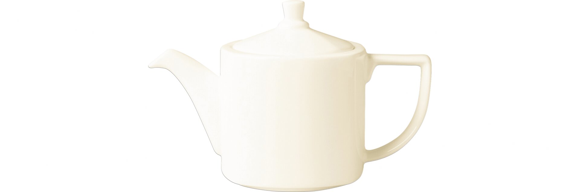 Teekanne mit Deckel 0,80 l crème