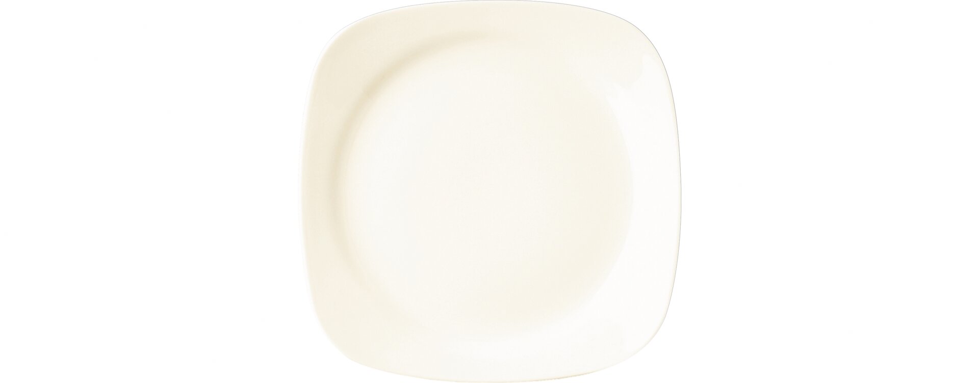 Teller flach quadratisch 170 x 170 mm crème