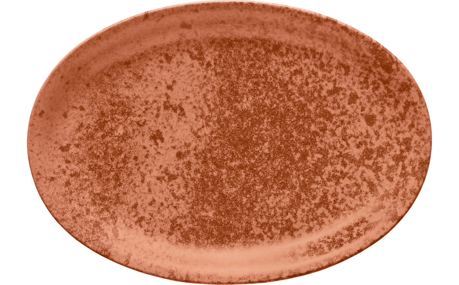 Platte oval 372 x 265 mm orange