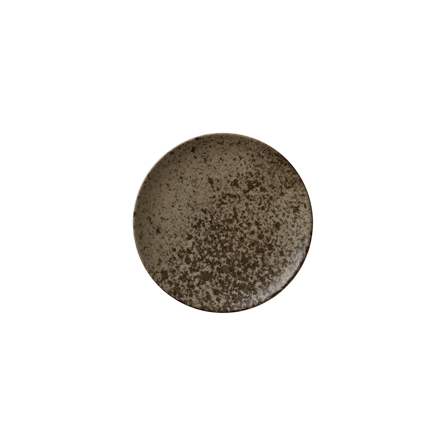 Coupteller flach 170 mm dark brown