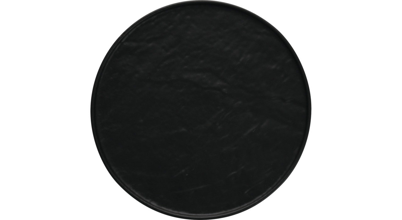 Teller flach rund 220 mm schwarz Nature Dark