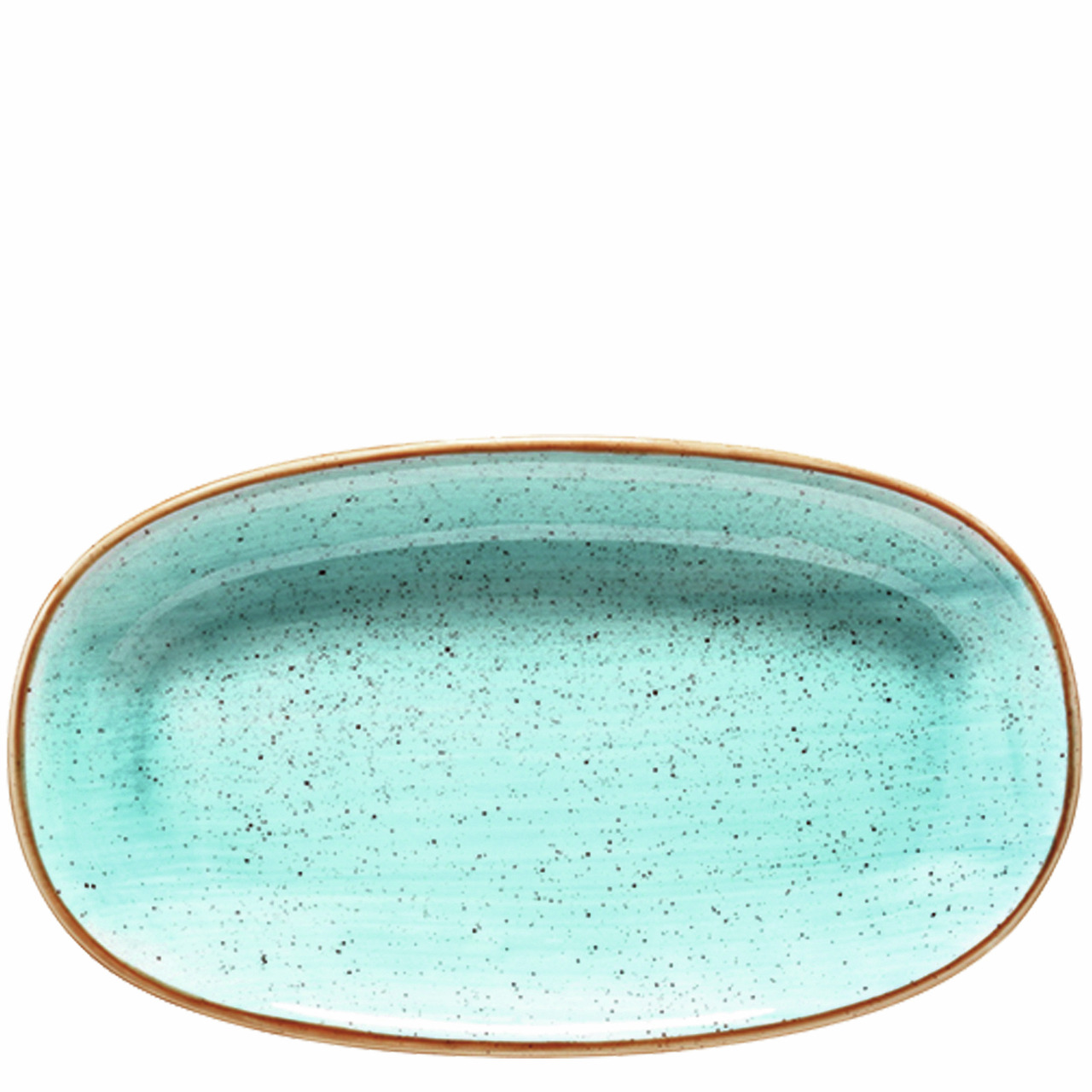 Platte oval Gourmet 335 x 195 mm Aura Aqua