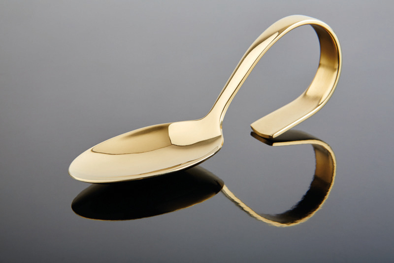 Gourmetlöffel 120 mm Gold-Look