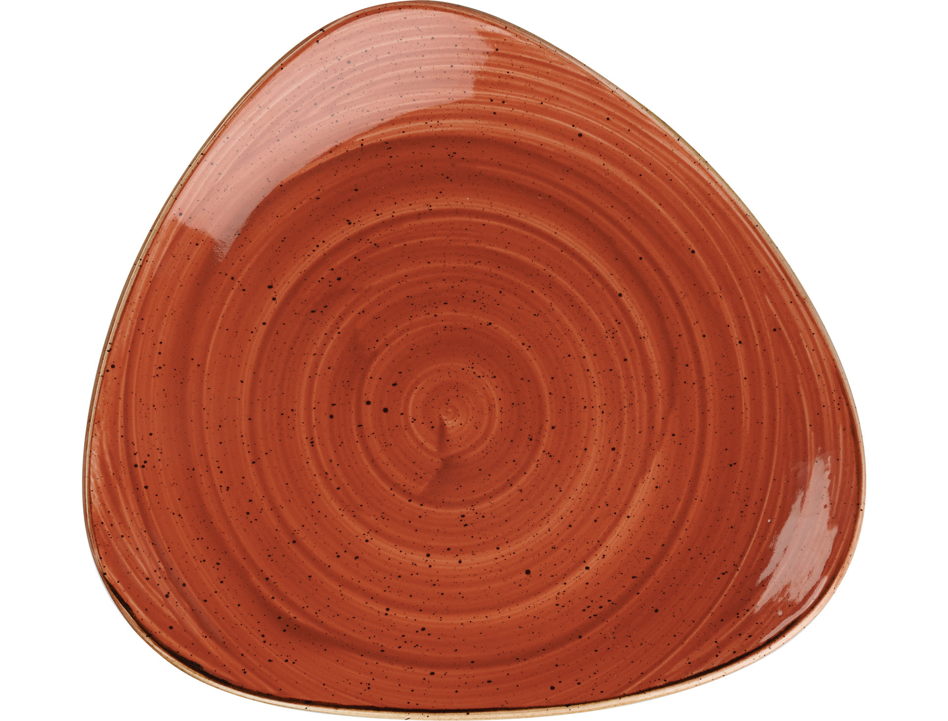 Teller Lotus dreieckig 311 mm Spiced Orange