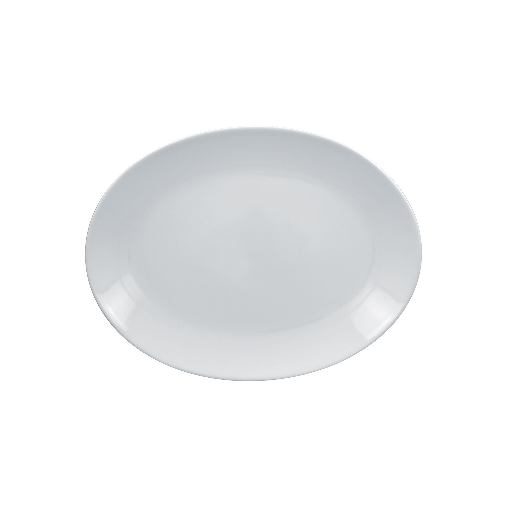 Platte oval 320 x 230 x 32 mm weiß Orion Plus