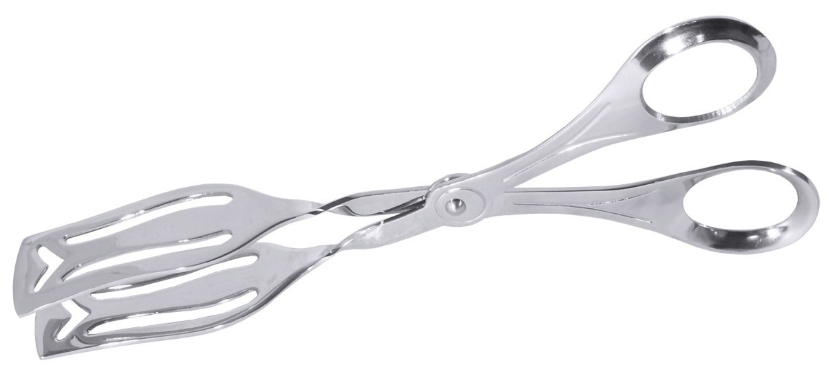 Gebäckzange 200 mm mit ergonomischem Griff / hochglänzend