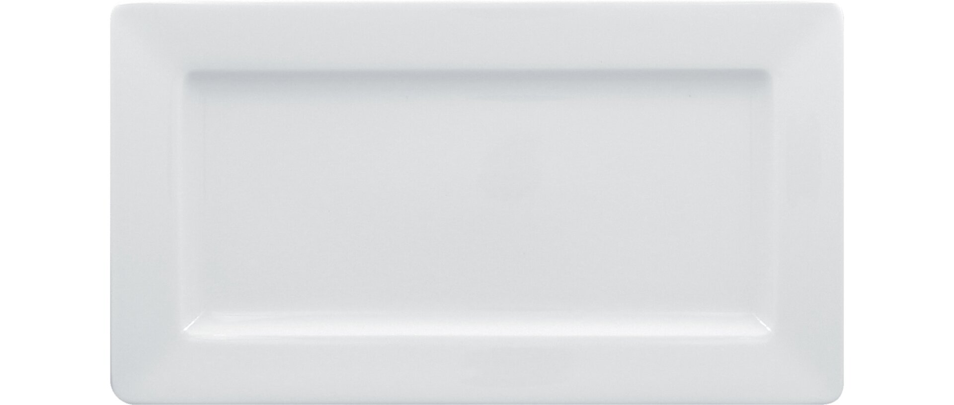 Teller rechteckig breit 295 x 160 mm bright-white
