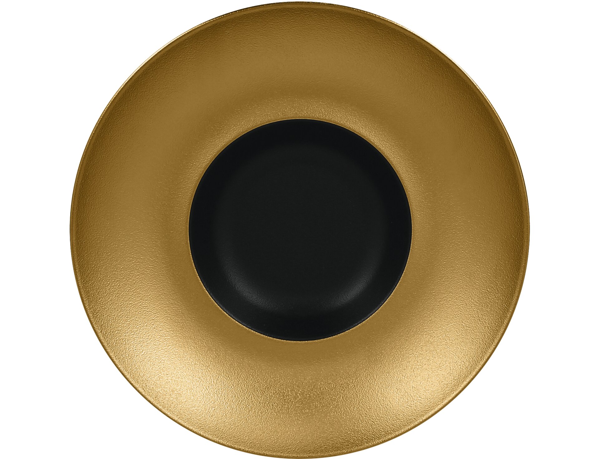 Gourmetteller tief 260 mm black-gold