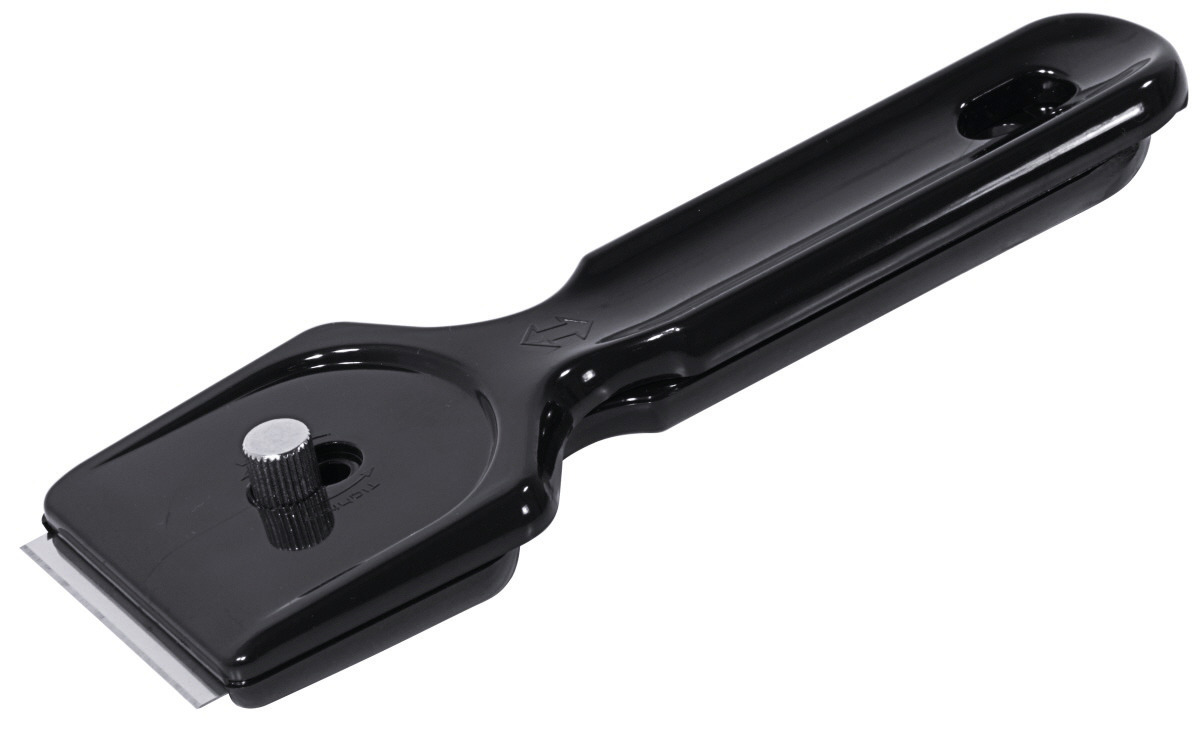 Reinigungsschaber 135 mm mit beweglichem Schutzschieber Reinigungsschaber 135 mm mit beweglichem Schutzschieber