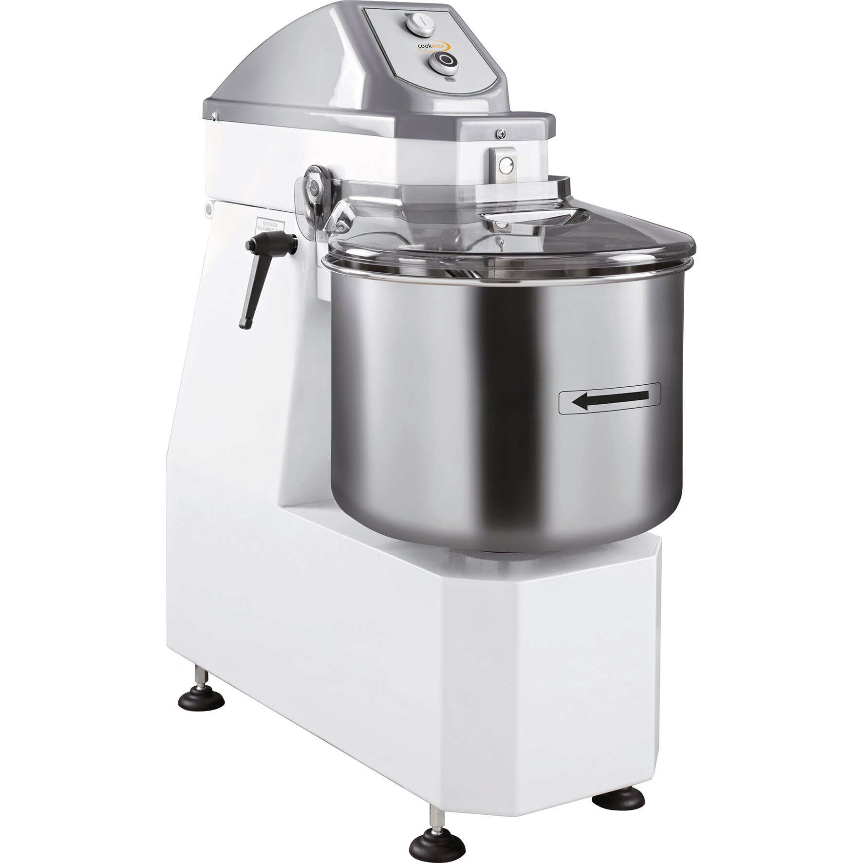 Teigkneter für 18 kg / 22 l mit anhebbarem Kopf 653 x 380 x 750 mm