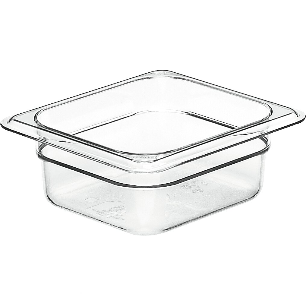 GN-Behälter GN 1/6 176 x 162 x 65 mm Copolymer BPA-frei transparent black