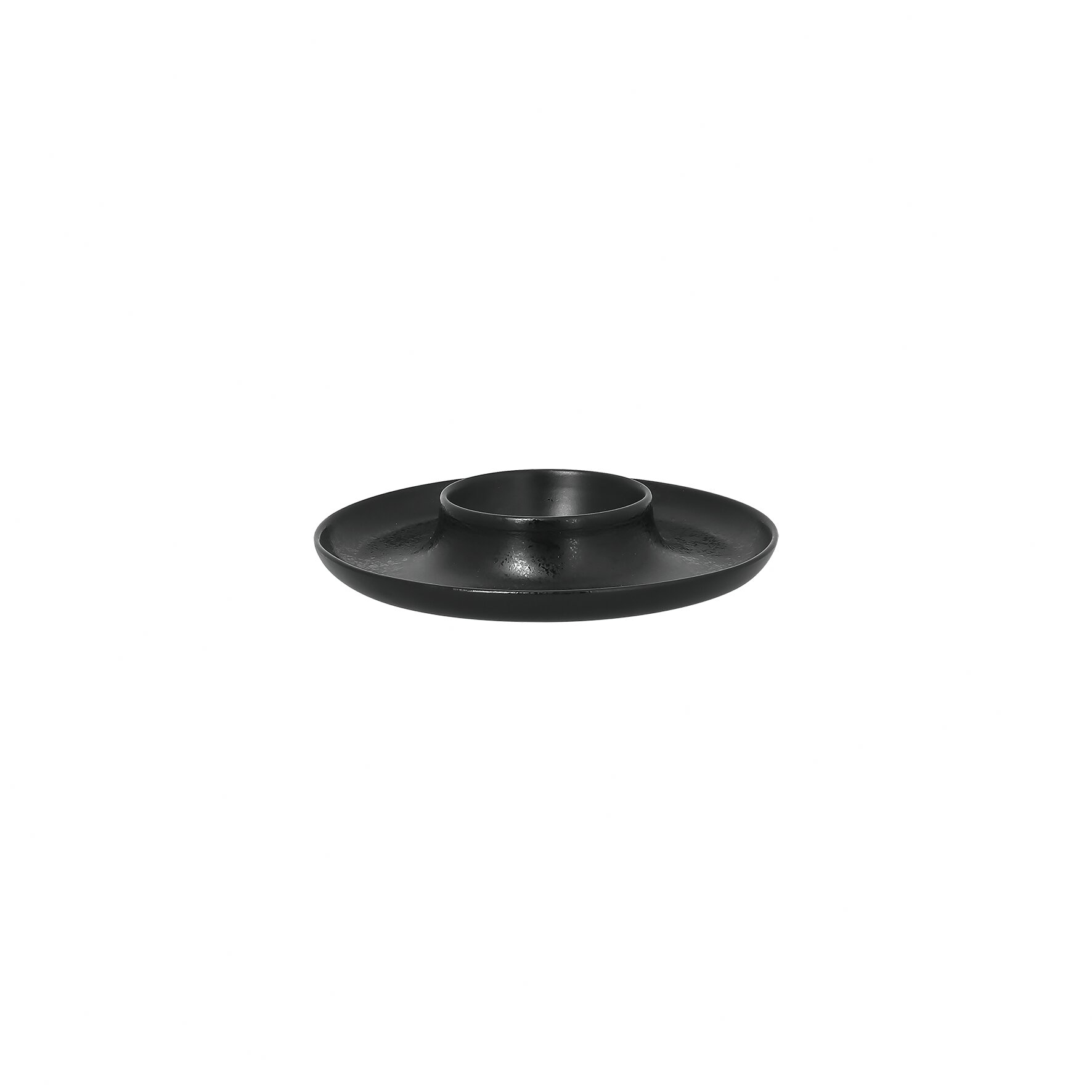 Teller rund mit Mittelteil tief ashore 190 mm schwarz
