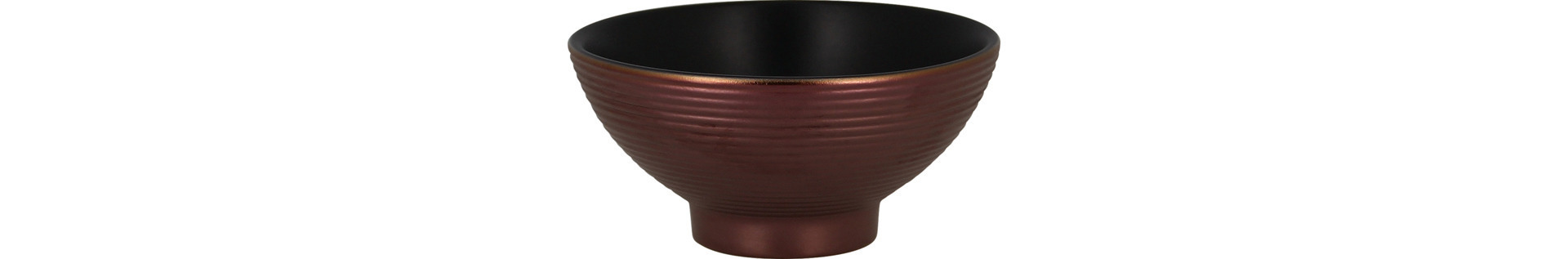 Schale rund 120 mm / 0,28 l schwarz / bronze