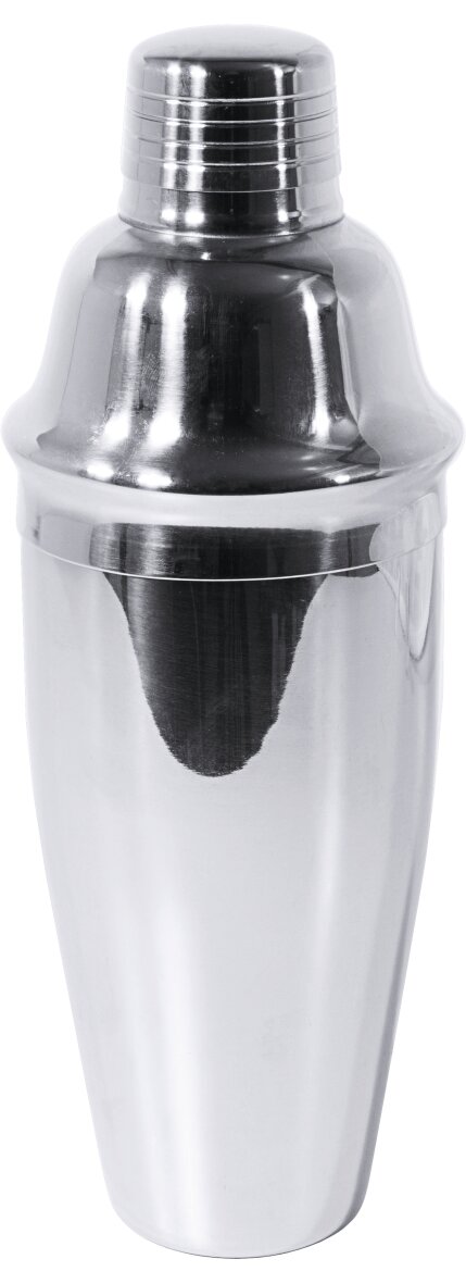 Cocktailshaker Cobbler 3-tlg. 0,70 l / 235 mm hoch hochglänzend dichtschließend