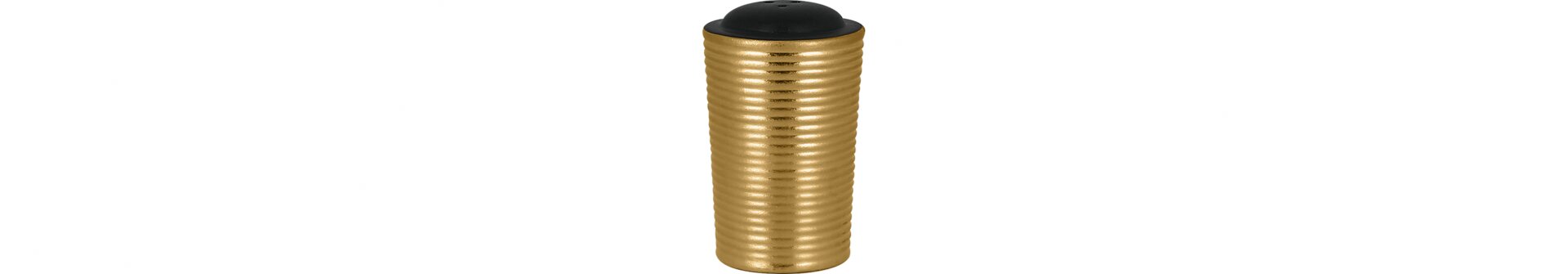 Salzstreuer 45 mm schwarz / gold