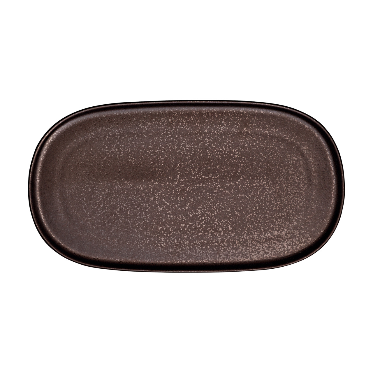 Coupeplatte flach 340 x 190 mm mokka Nivo Mokka