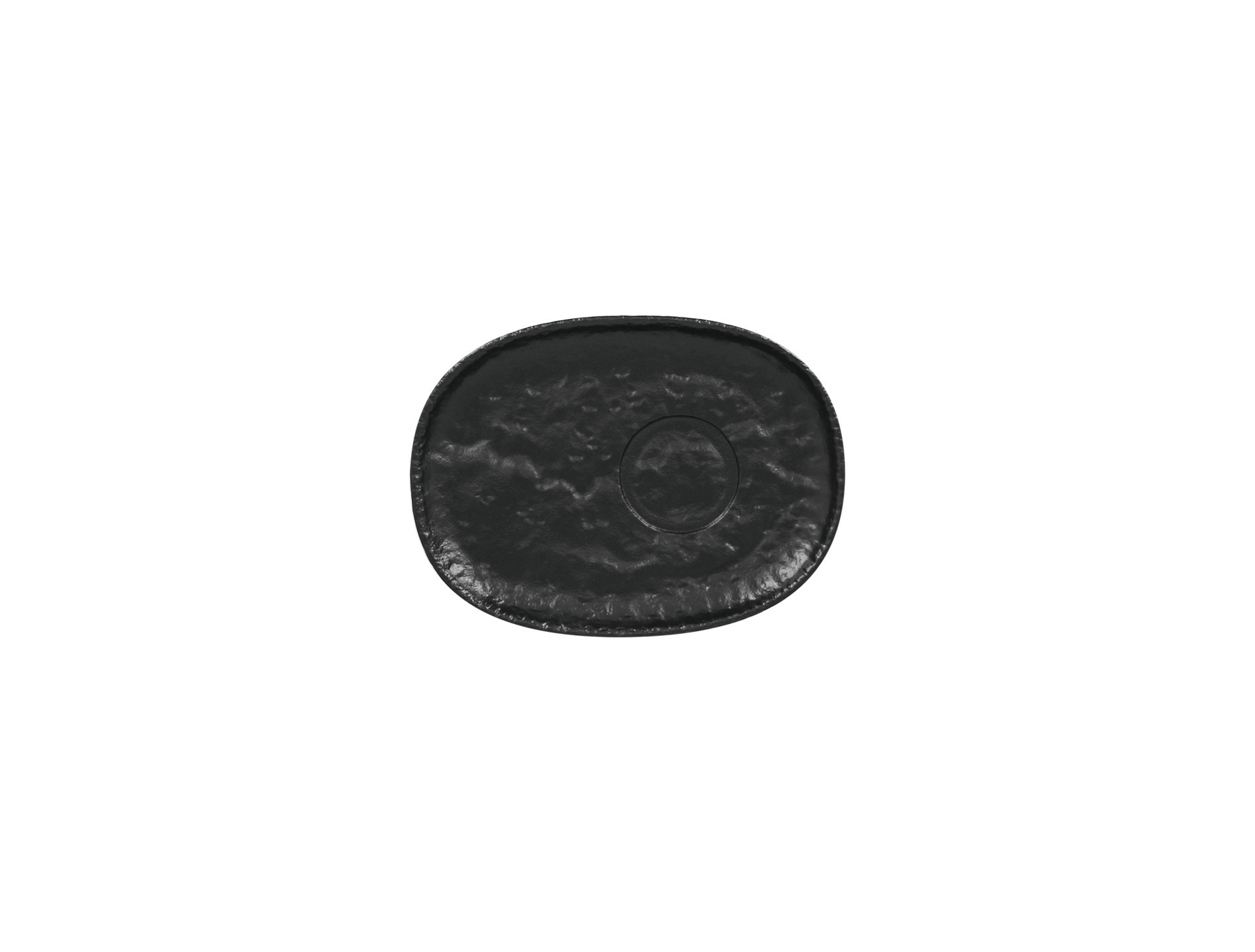 Untertasse oval 190 x 140 mm schwarz für Tassen RKCU40+RKCU28+RKCU25+RKMG33