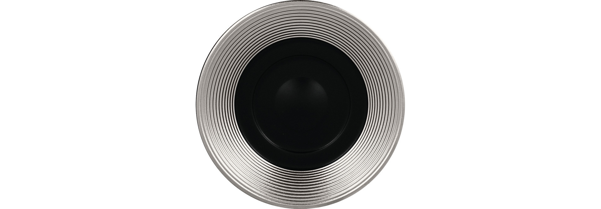 Untertasse 150 mm schwarz / silber für EVCU20