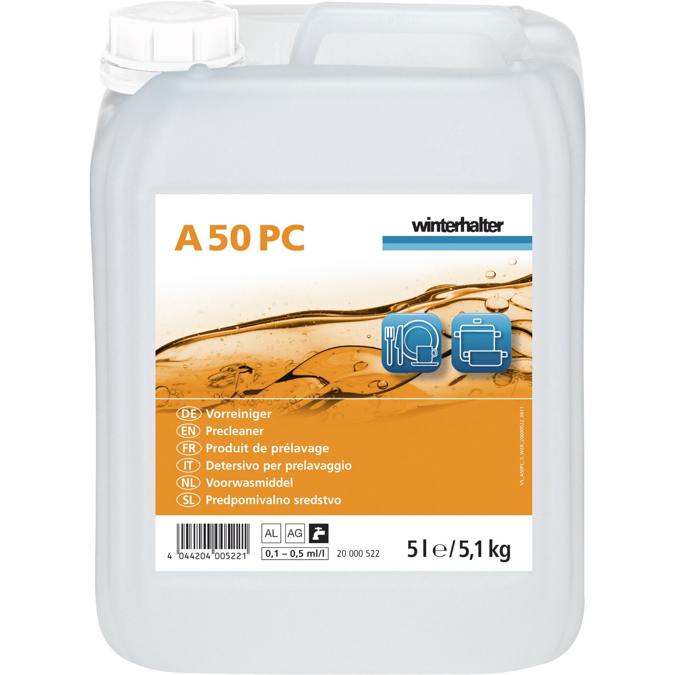 Vorreiniger A 50 PC / 5,00 l Kanister