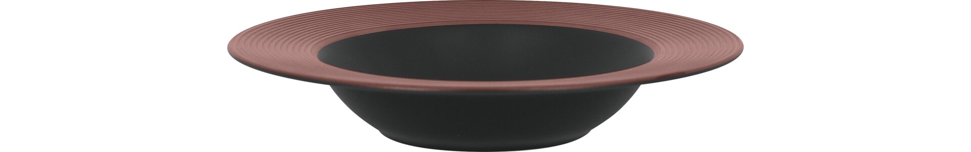Teller tief 230 mm schwarz / bronze