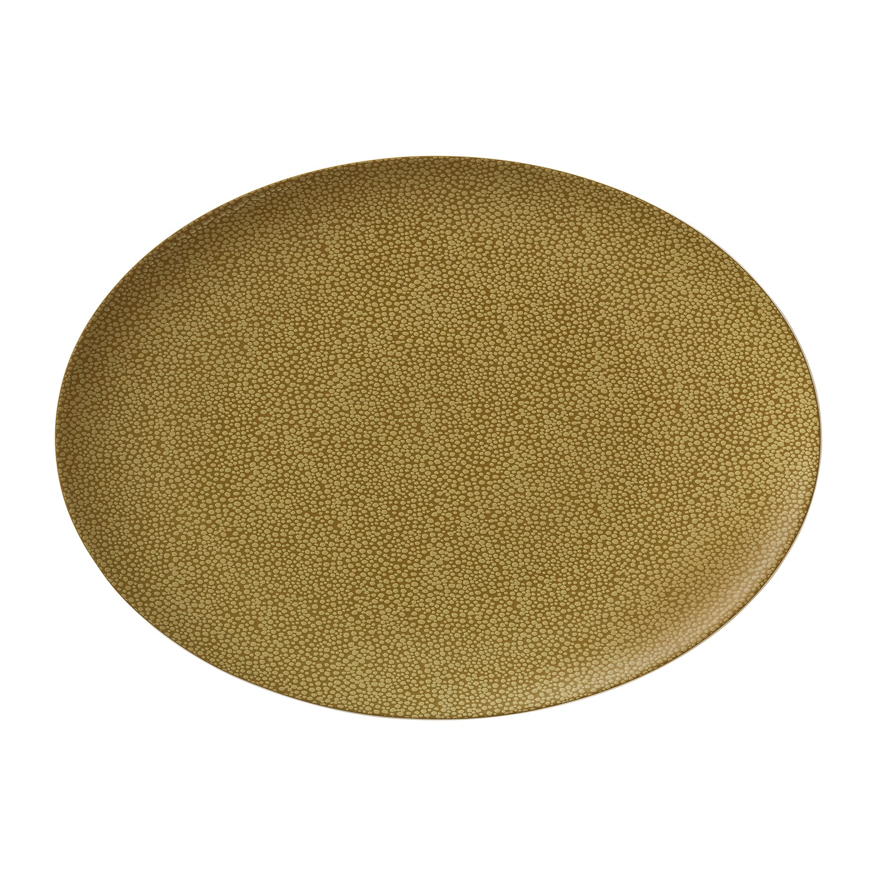 Coupplatte oval 370 x 272 mm olive