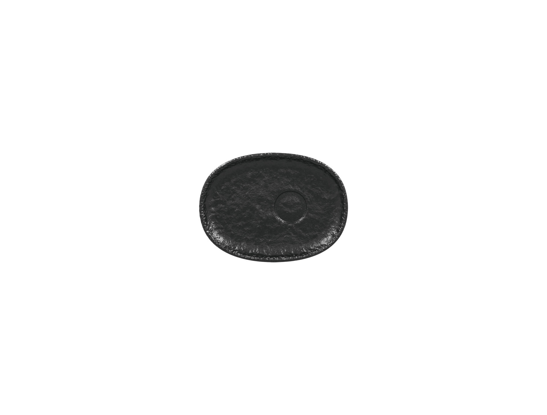 Untertasse oval 150 x 110 mm schwarz für Espressotasse RKCU09
