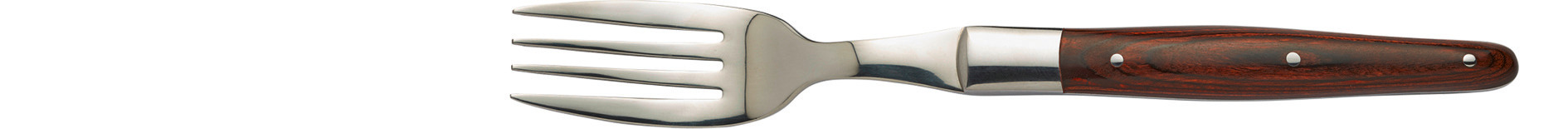 Steakgabel 213 mm dunkler Pakka-Holzgriff
