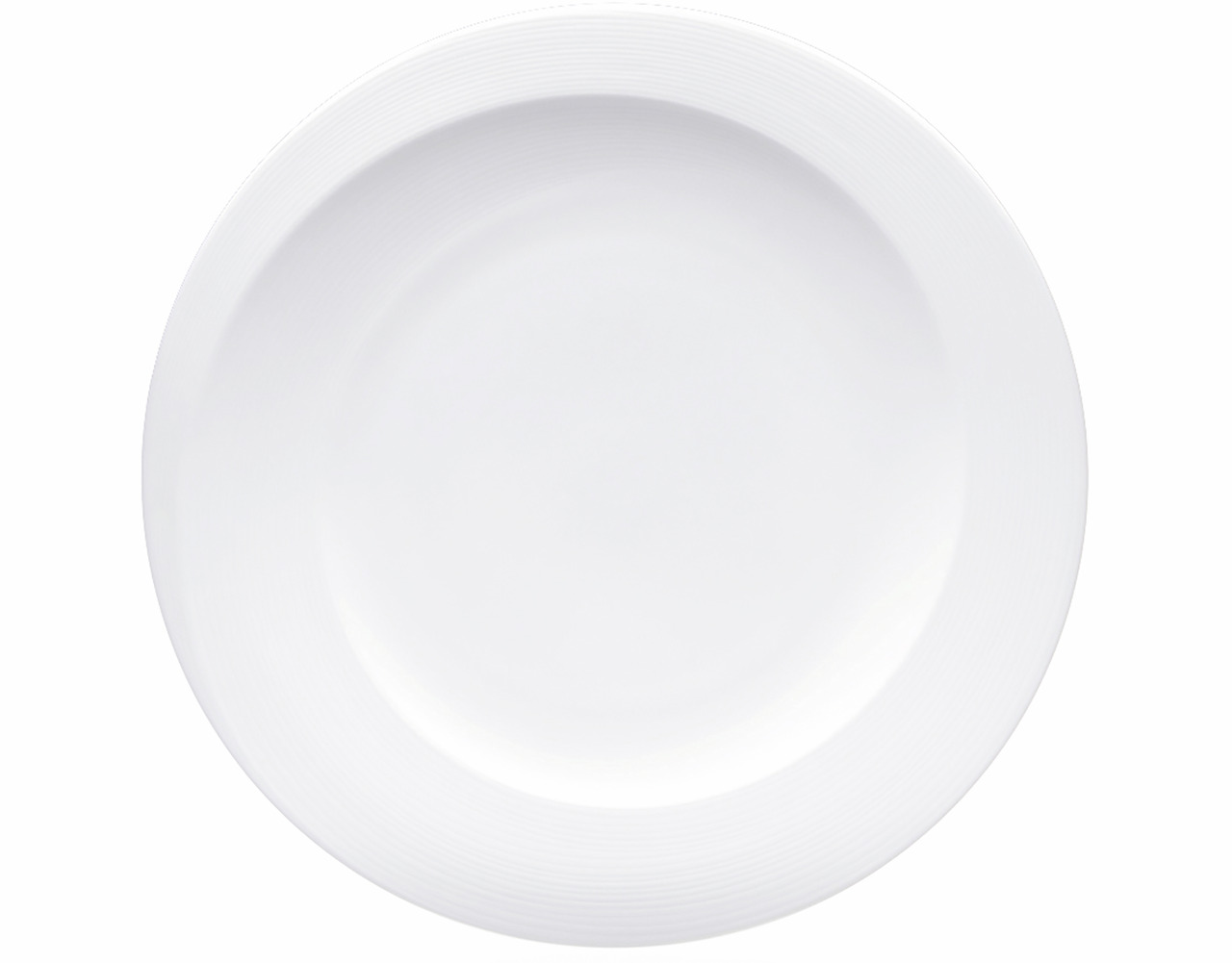 Teller flach mit Fahne 310 mm weiß Zen