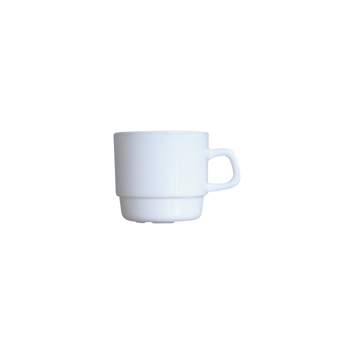Tasse stapelbar 77 mm / 0,22 l uni weiß