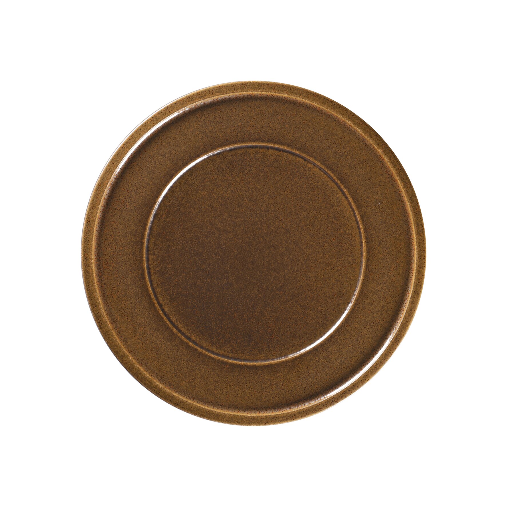 Teller flach mit Rand 276 mm rust brown Ease Rust Brown